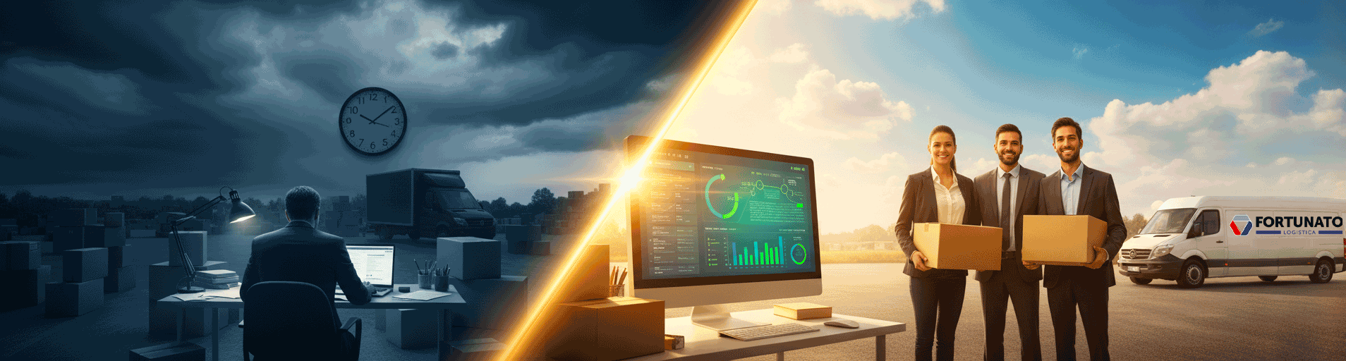 Grafico risultati ottimizzazione consegne Fortunato Logistica